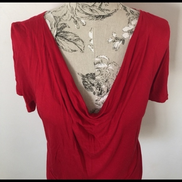 *G•U•S•B Red Slouch Top S - Picture 2 of 5